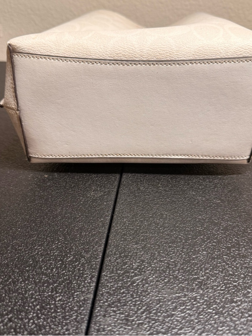 Coach Signature Pebble Leather Crossbody in White - Picture 6 of 6